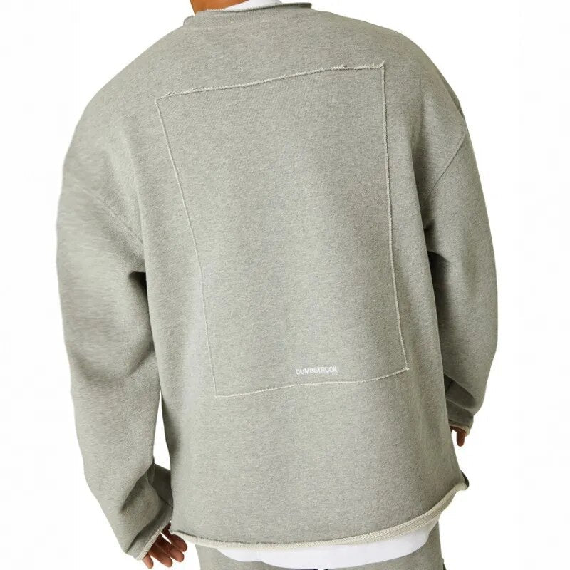 Sweater met ronde hals en losse pasvorm